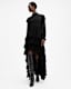 Cavarly Long Sleeve Ruffle Maxi Dress