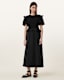 Ode Puff Sleeve Midi Dress