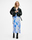Bryony Spiral Print Midi Slip Dress