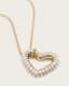 Vida Beaded Heart Pendant Necklace