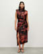 Isa Claudia Silk Blend Midi Dress