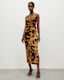 Amaya Alessandra Cut Out Midi Dress