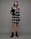 Juela Toni Sequin Check Mini Dress