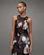 Alula Mars Print Silk Blend Maxi Dress