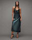 Hadley Metallic Midi Slip Dress