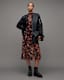 Hanna Funnel Neck Printed Midi Dress