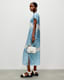 Etta Mariana Silk Blend Tie Dye Dress