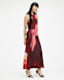 Betina Slim Racer Neck Arches Maxi Dress