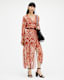 Liana Waimea Print V-Neck Maxi Dress