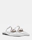 Shar Metallic Leather Flat Shoes