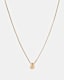Heart Gold-Tone Logo Necklace