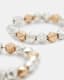 Hallie Two Tone Beaded Hoop Earrings