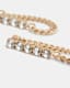 Delmy Crystal Curb Chain Earrings