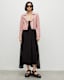 Elora Cropped Leather Biker Jacket