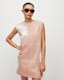 Mika Leather Tie Dye Relaxed Mini Dress