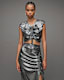 Carla Gathered Metallic Cropped Top