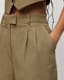 Deri Lyn Wide Fit Linen Blend Shorts