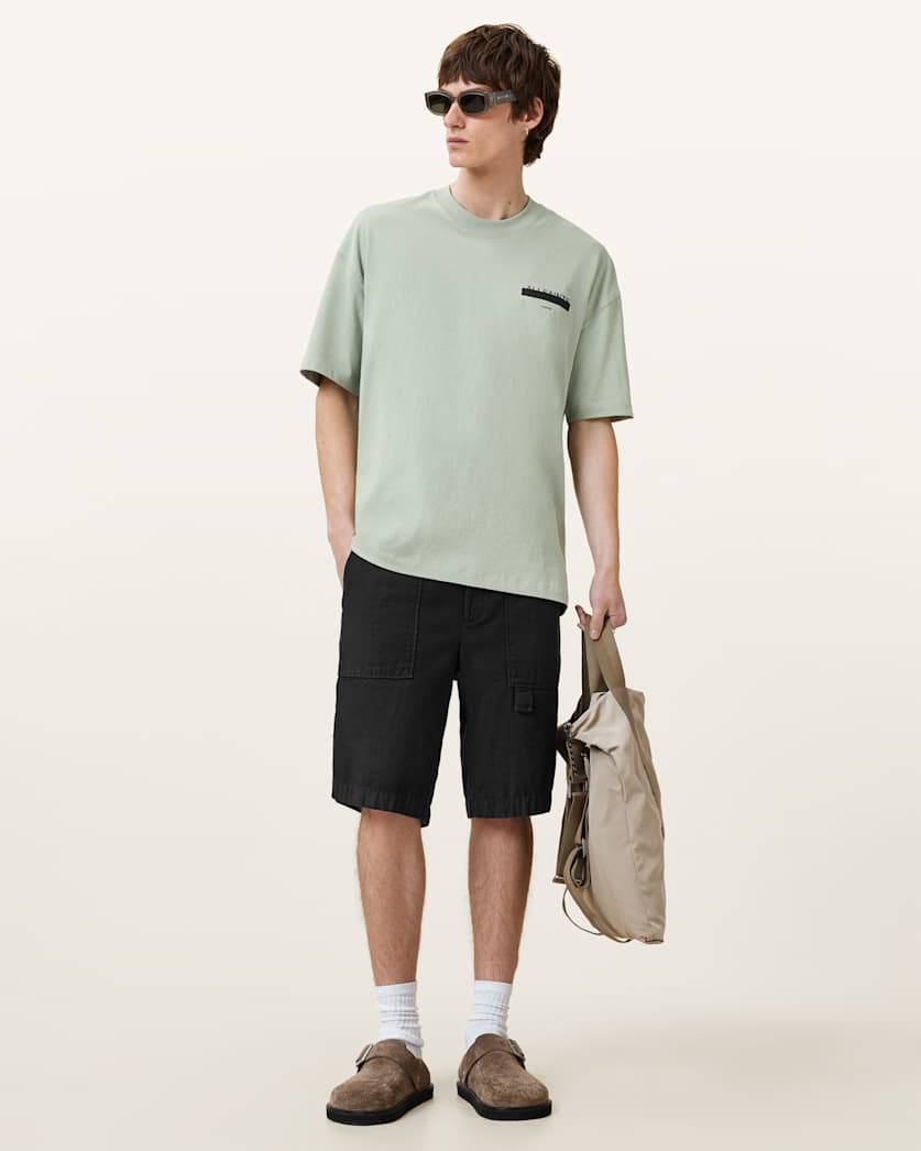 Redact Oversized Embroidered Logo T-Shirt