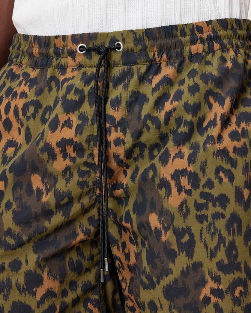 Styx Leopard Print Swim Shorts