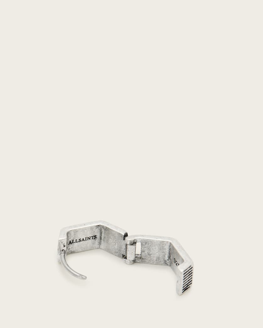 Danny Sterling Silver Hexagon Hoop Earring