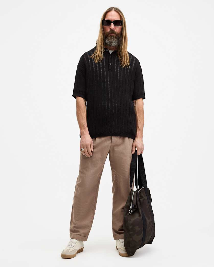 Miller Open Stitch Relaxed Fit Polo Shirt