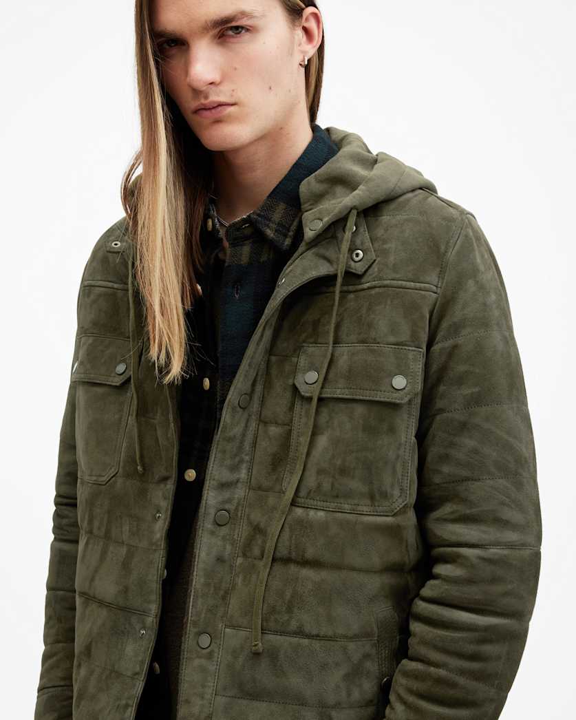 Ross Relaxed Fit Suede Overshirt