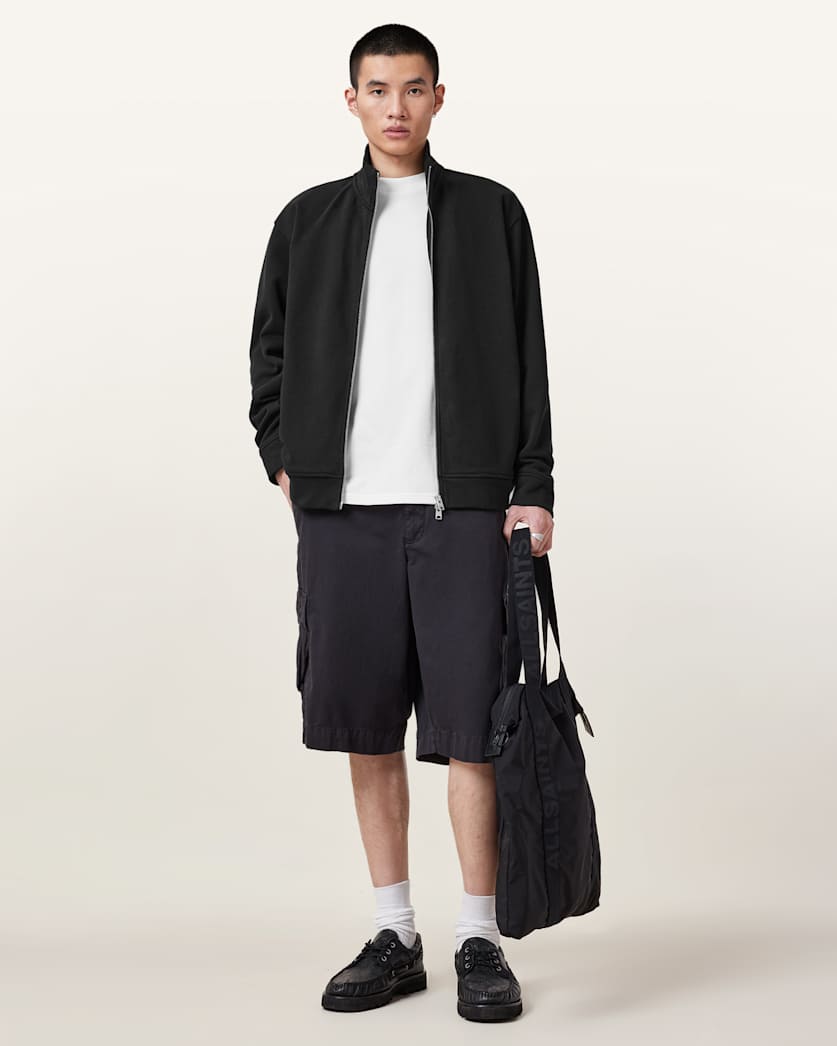 Nero Mock Neck Short Sleeve T-Shirt