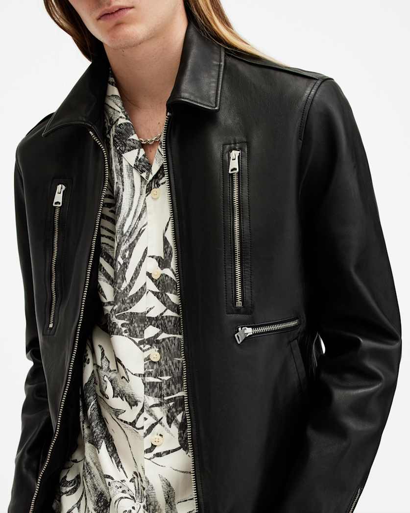 Doherty Zip Up Leather Jacket