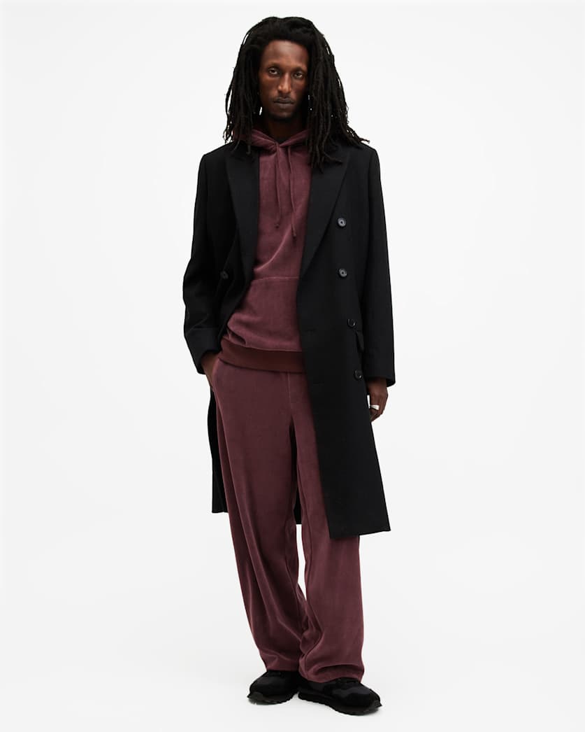 Draven Velour Wide Leg Sweatpants