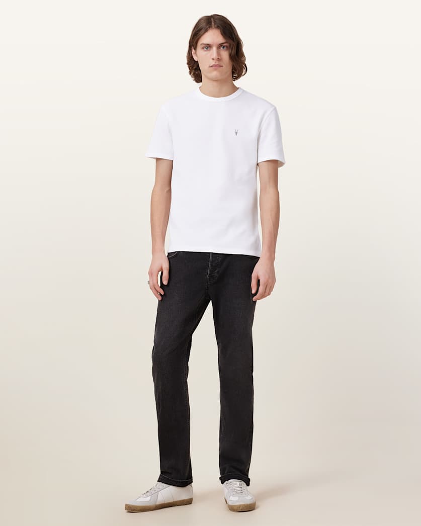 Ellis Waffle Texture Crew Neck Ramskull T-Shirt