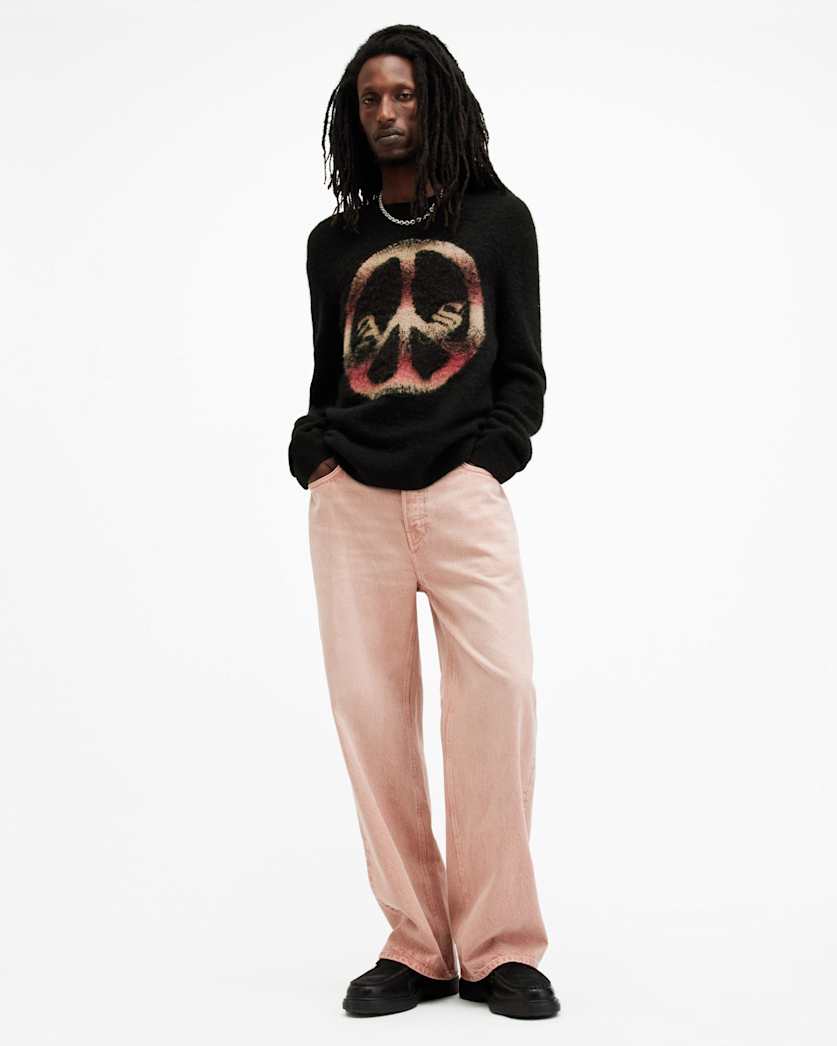 Peace Jacquard Oversized Jumper