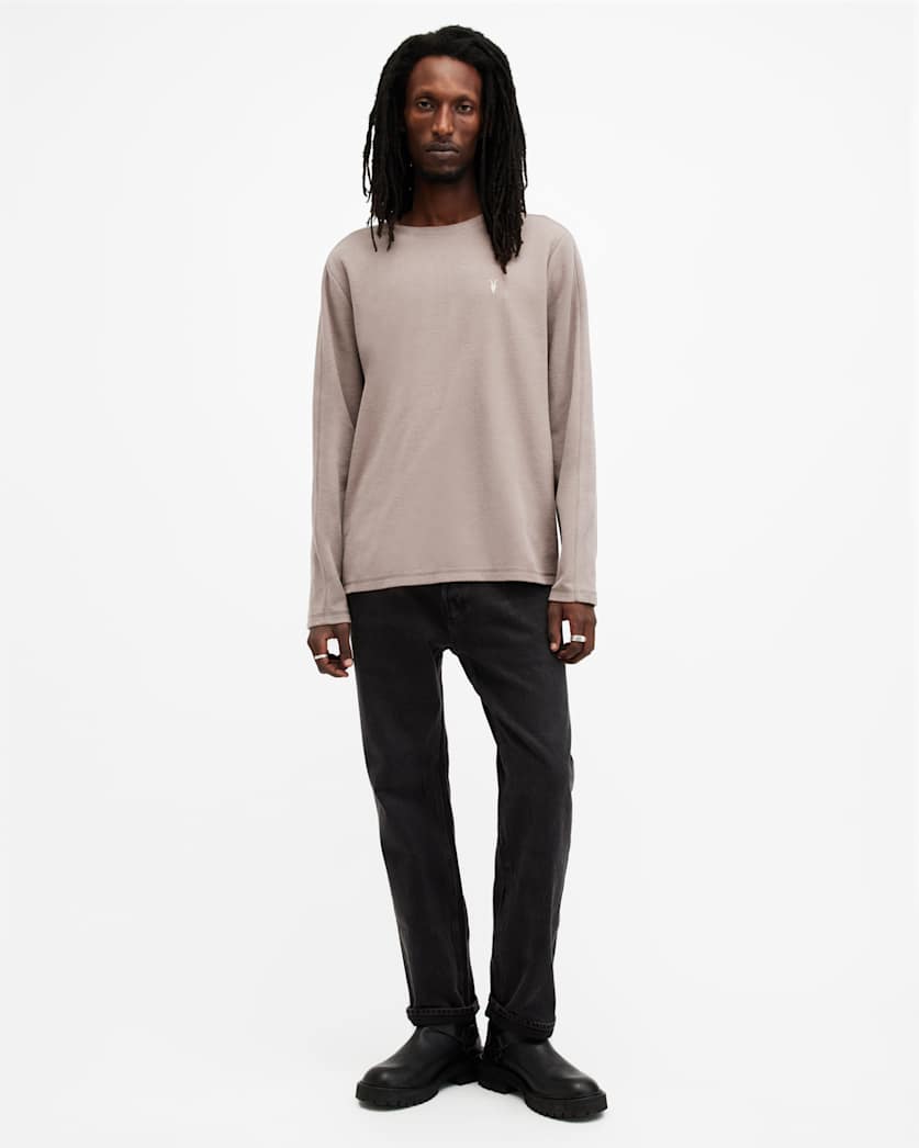 Rowe Long Sleeve Waffle Ramskull T-Shirt