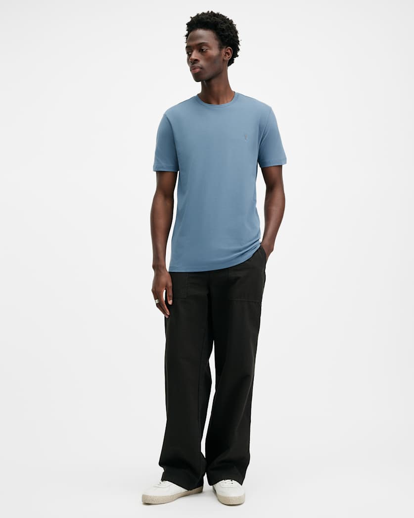 Brace Brushed Cotton Crew Neck T-Shirt