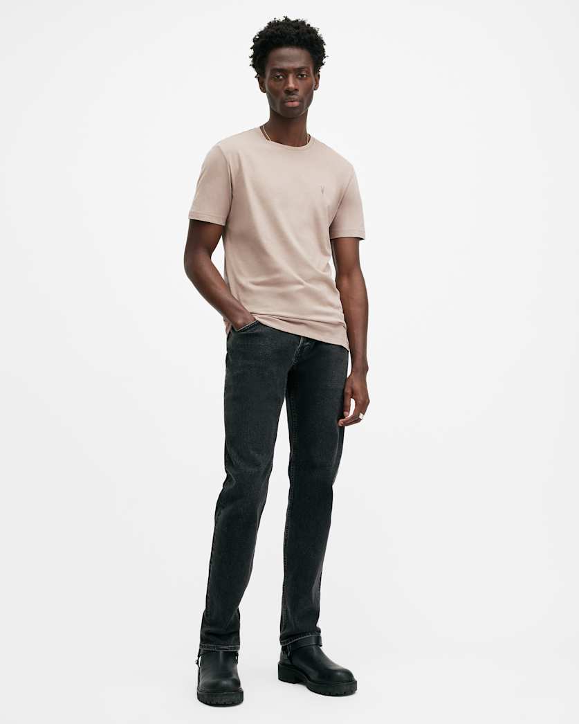Brace Brushed Cotton Crew Neck T-Shirt