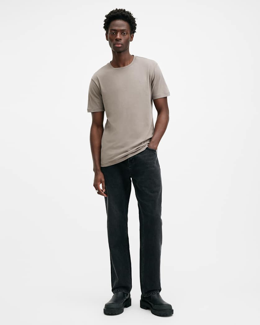 Brace Brushed Cotton Crew Neck T-Shirt