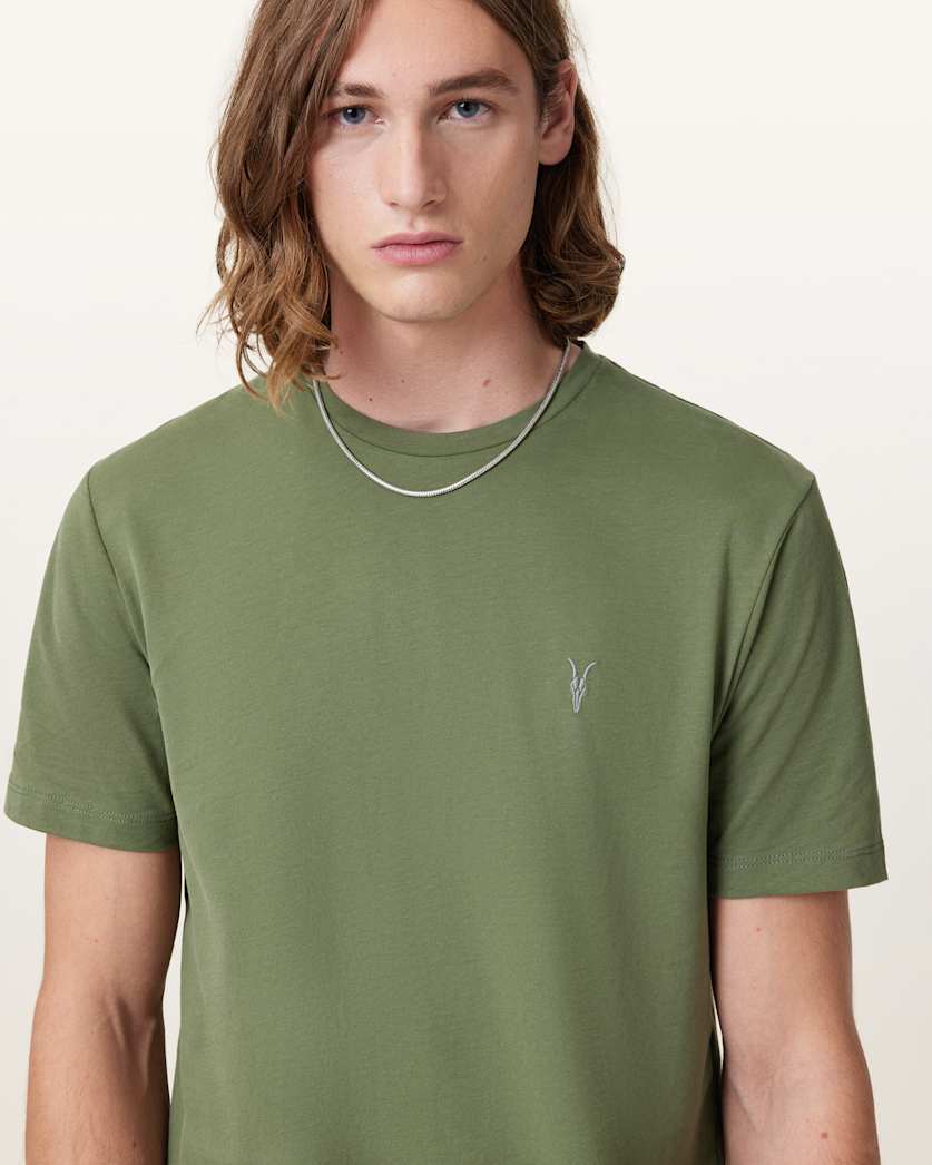 Brace Brushed Cotton Crew Neck T-Shirt