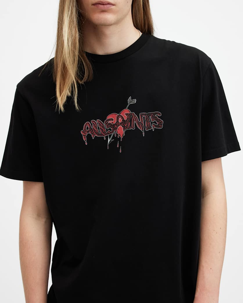 Bereft Oversized Logo Print T-Shirt