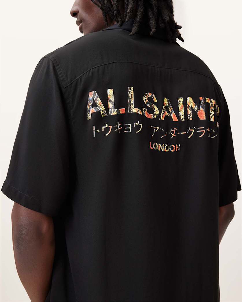 Underground Snake Print Logo Shirt