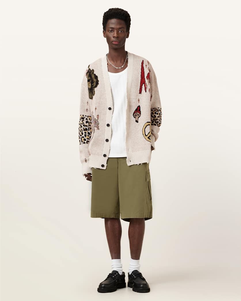 Jay Relaxed Jacquard Cardigan