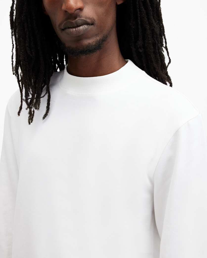 Nero Mock Neck Relaxed Fit T-Shirt