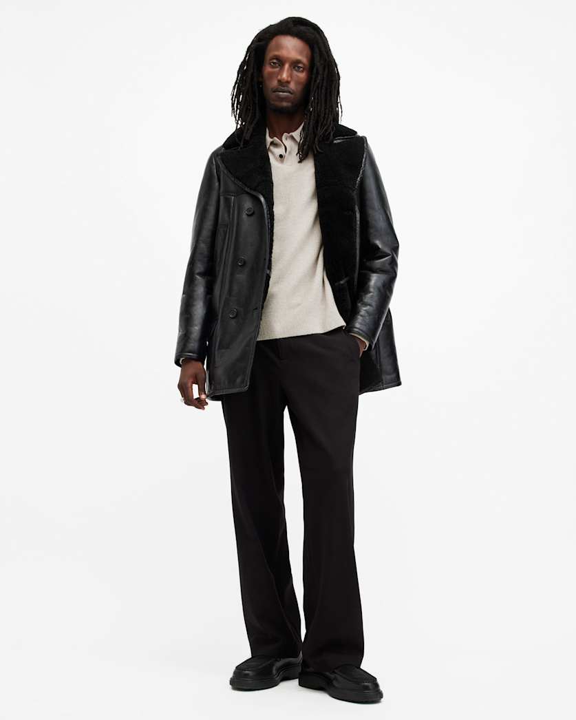Statten Long Sleeve Ramskull Polo Jumper