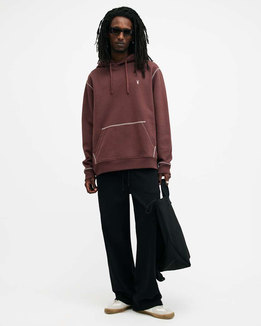 Amir Pullover Contrast Stitch Hoodie