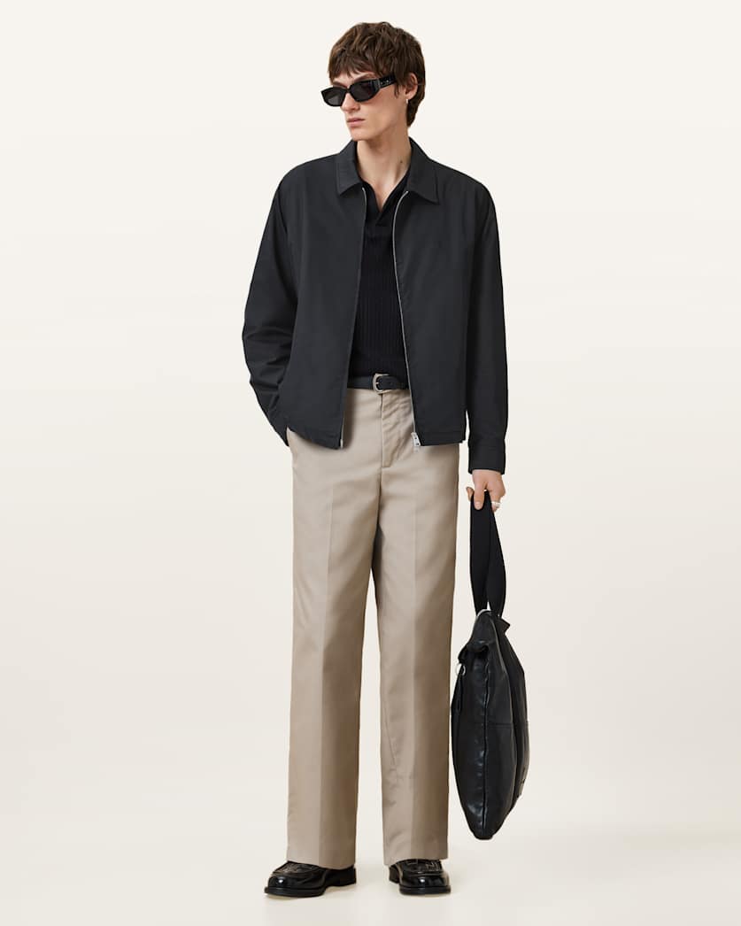 Trey Black Ramskull Pointed Collar Jacket