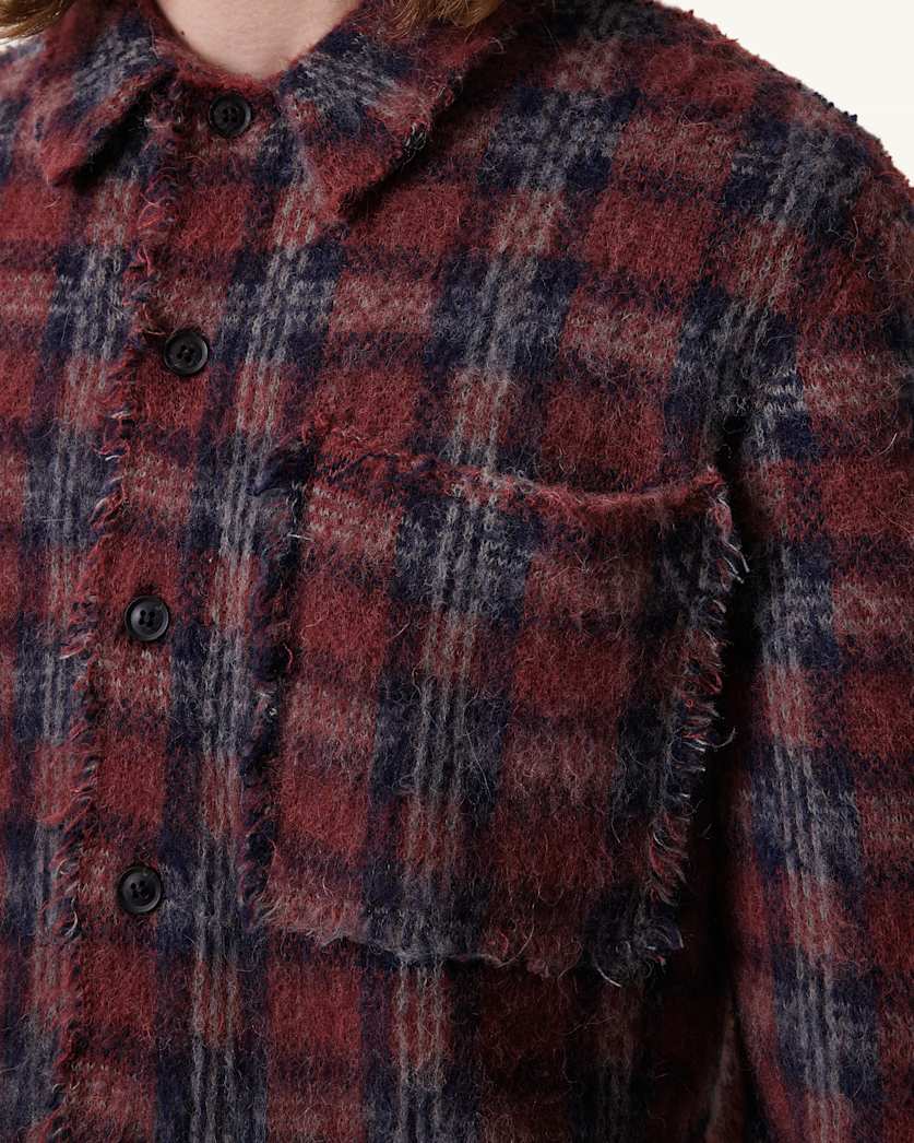 Austin Checked Brushed Cardigan