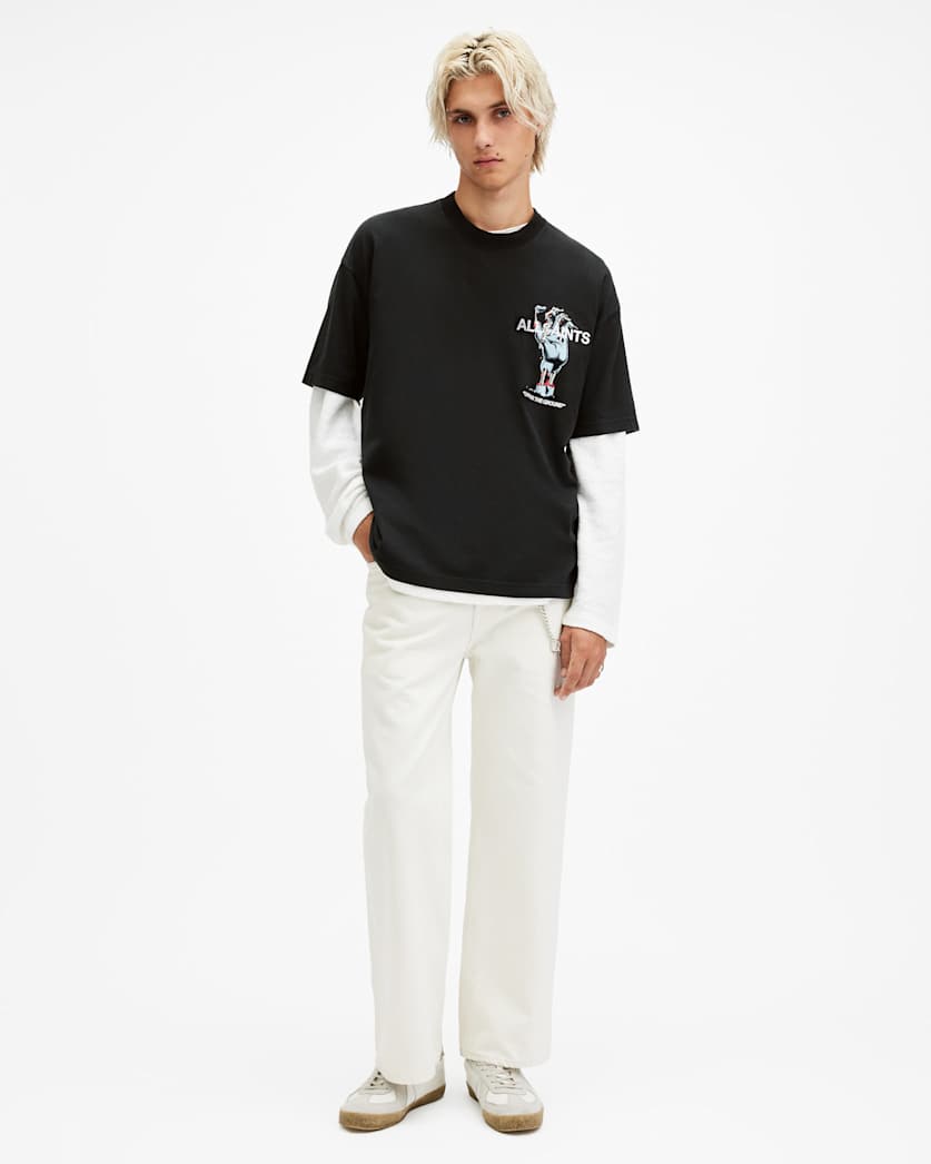 Undergang Oversized Graphic Printed T-Shirt