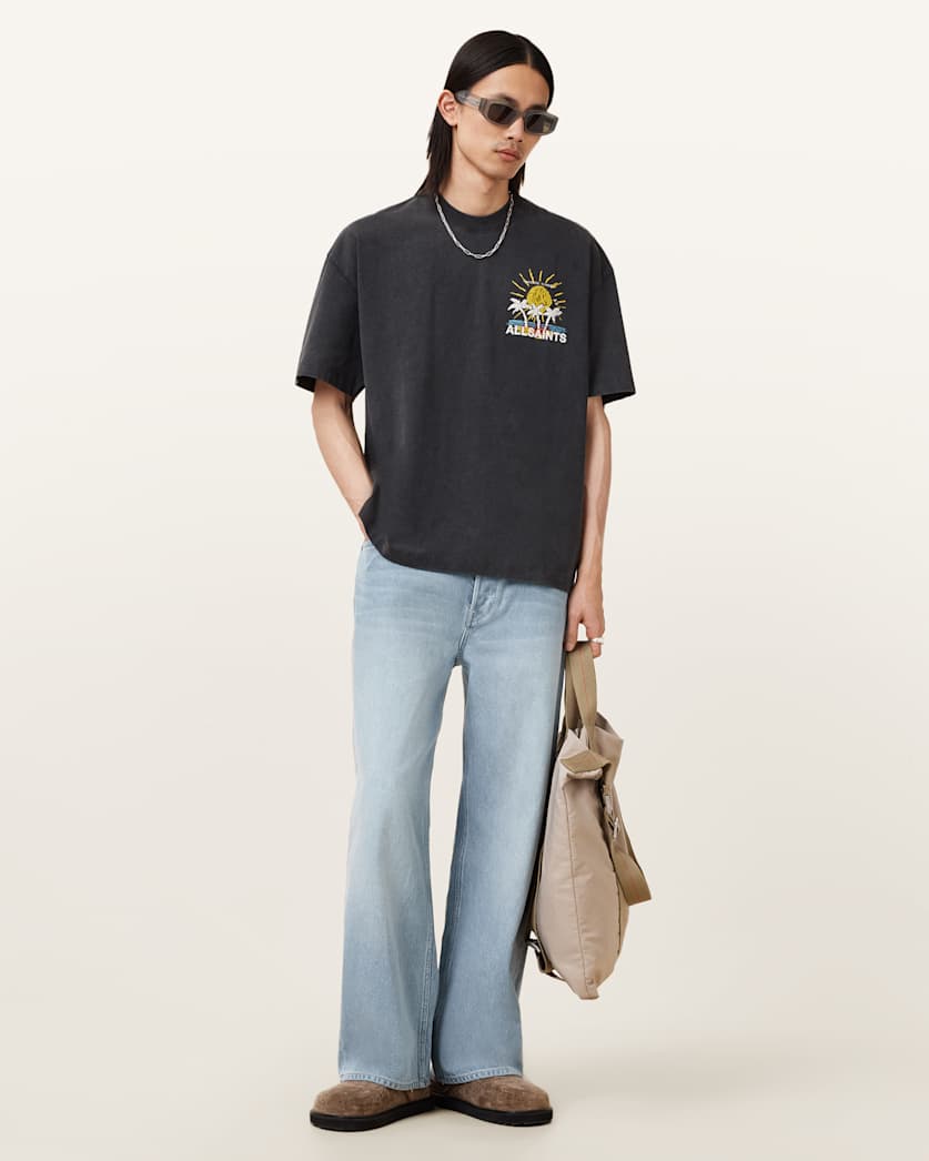 Cove Crayon Graphic Oversized T-Shirt