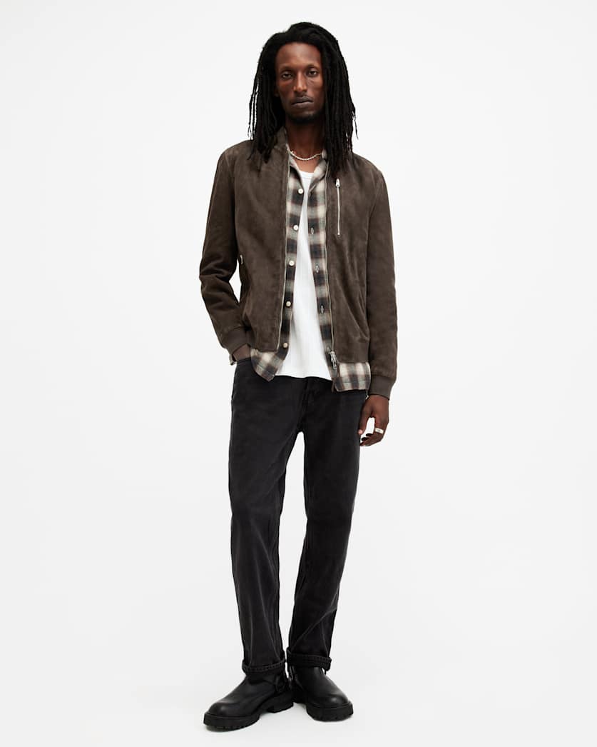 Kemble Suede Bomber Jacket