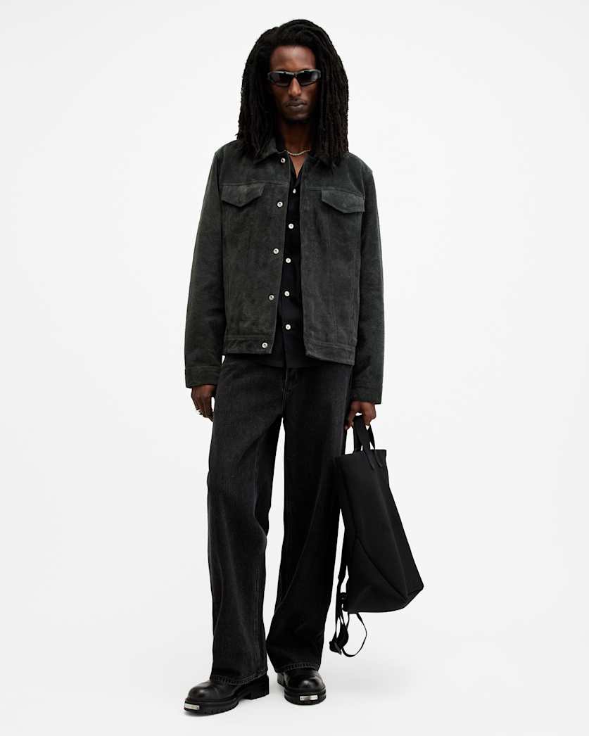 Hopper Suede Trucker Jacket