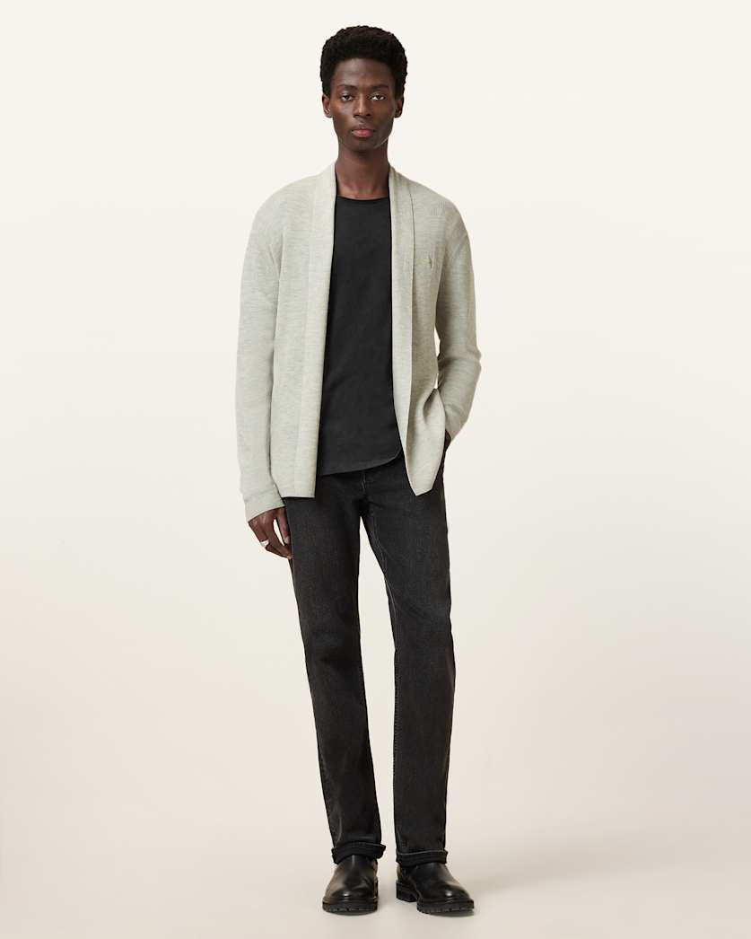 Mode Merino Wool Ramskull Open Cardigan