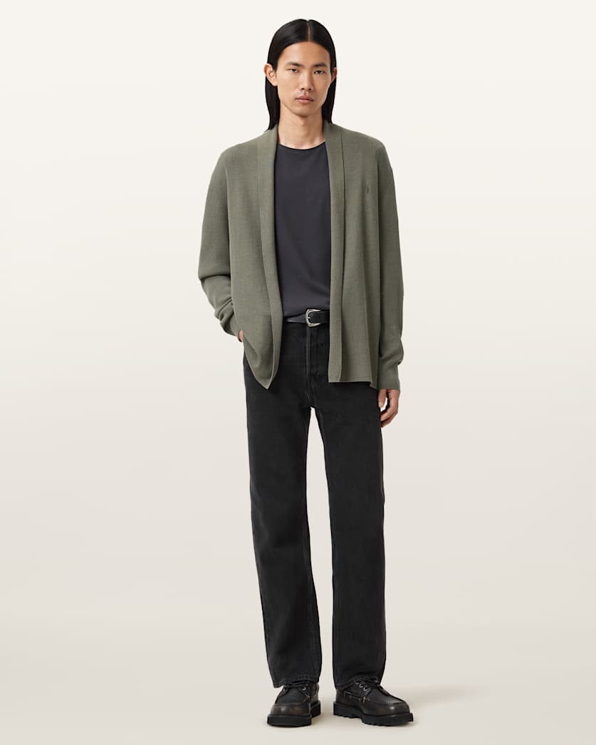Mode Merino Wool Ramskull Open Cardigan